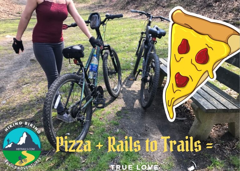O & W Rails to Trails Bike Ride Ends With Eating Pizza in the Woods