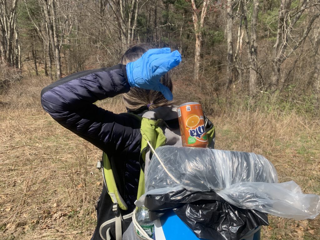 picking up trash for earth day 2020 at the bashakill marsh 12