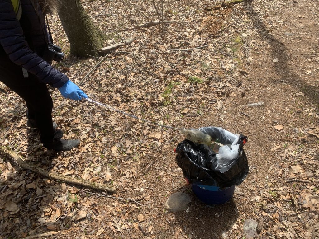 picking up trash for earth day 2020 at the bashakill marsh 6