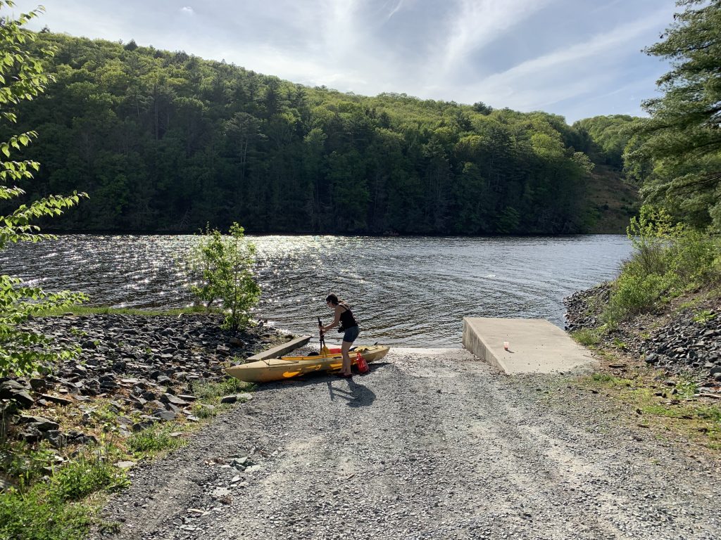 testing wilderness systems kayak at rio reservoir 10
