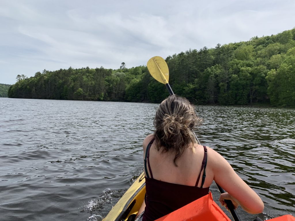 testing wilderness systems kayak at rio reservoir 4