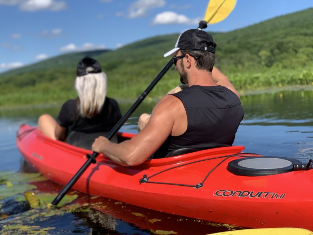 kayaking with family during the weekend 8