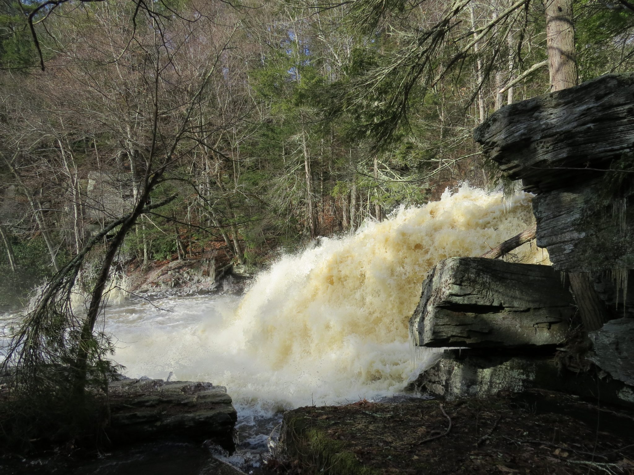 Hanging Rock Falls in Ellenville, NY Hiking & Biking Trails