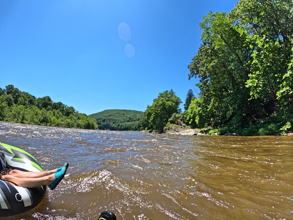 Pictures from tubing down the Delaware river in summer.