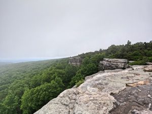 Picture Hiking Sams Point Ice Caves in June 2022