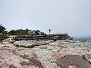 Picture Hiking Sams Point Ice Caves in June 2022