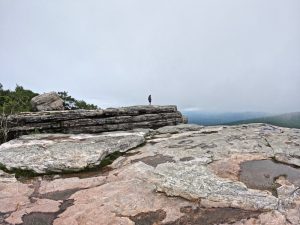 Picture Hiking Sams Point Ice Caves in June 2022