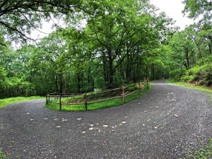 Picture Hiking Sams Point Ice Caves in June 2022