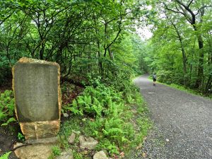 Picture Hiking Sams Point Ice Caves in June 2022