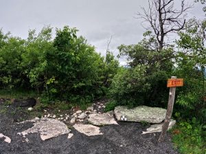Picture Hiking Sams Point Ice Caves in June 2022