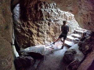 Picture Hiking Sams Point Ice Caves in June 2022