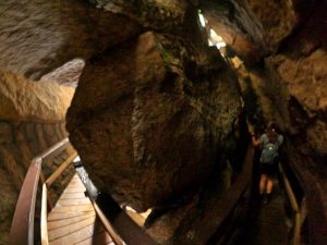 Picture Hiking Sams Point Ice Caves in June 2022