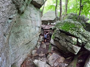 Picture Hiking Sams Point Ice Caves in June 2022