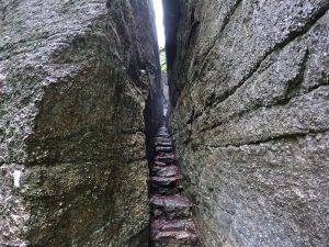 Picture Hiking Sams Point Ice Caves in June 2022