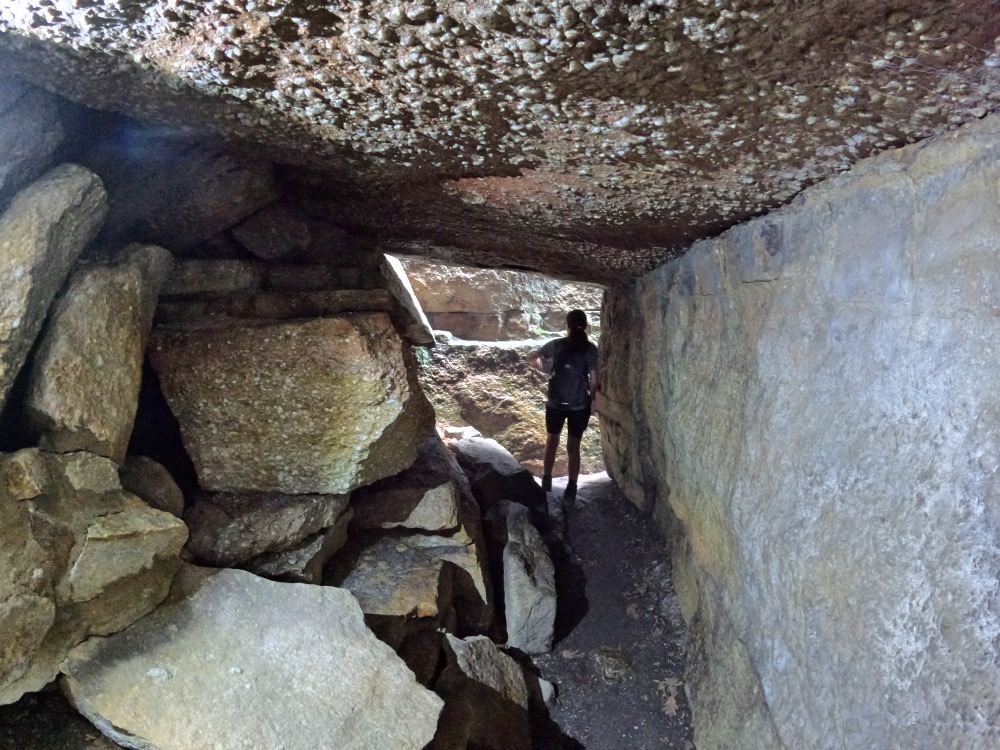 Picture Hiking Sams Point Ice Caves in June 2022