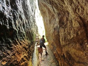 Picture Hiking Sams Point Ice Caves in June 2022