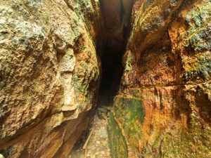 Picture Hiking Sams Point Ice Caves in June 2022