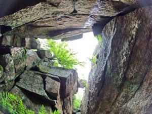 Picture Hiking Sams Point Ice Caves in June 2022