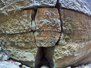 Picture Hiking Sams Point Ice Caves in June 2022