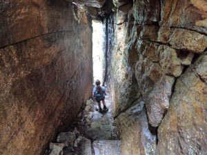 Picture Hiking Sams Point Ice Caves in June 2022