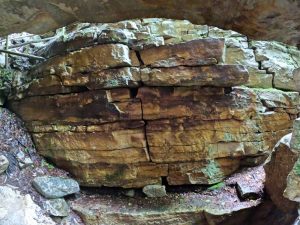 Picture Hiking Sams Point Ice Caves in June 2022