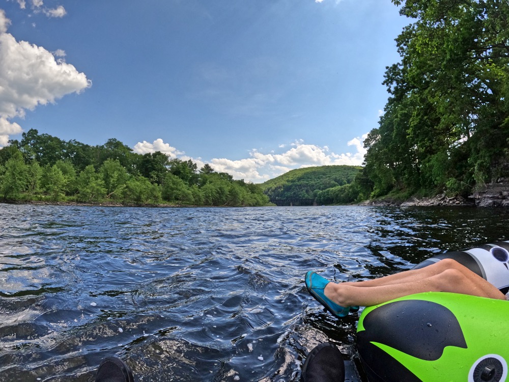Pictures from tubing on the Delaware river near Sparrow Bush NY