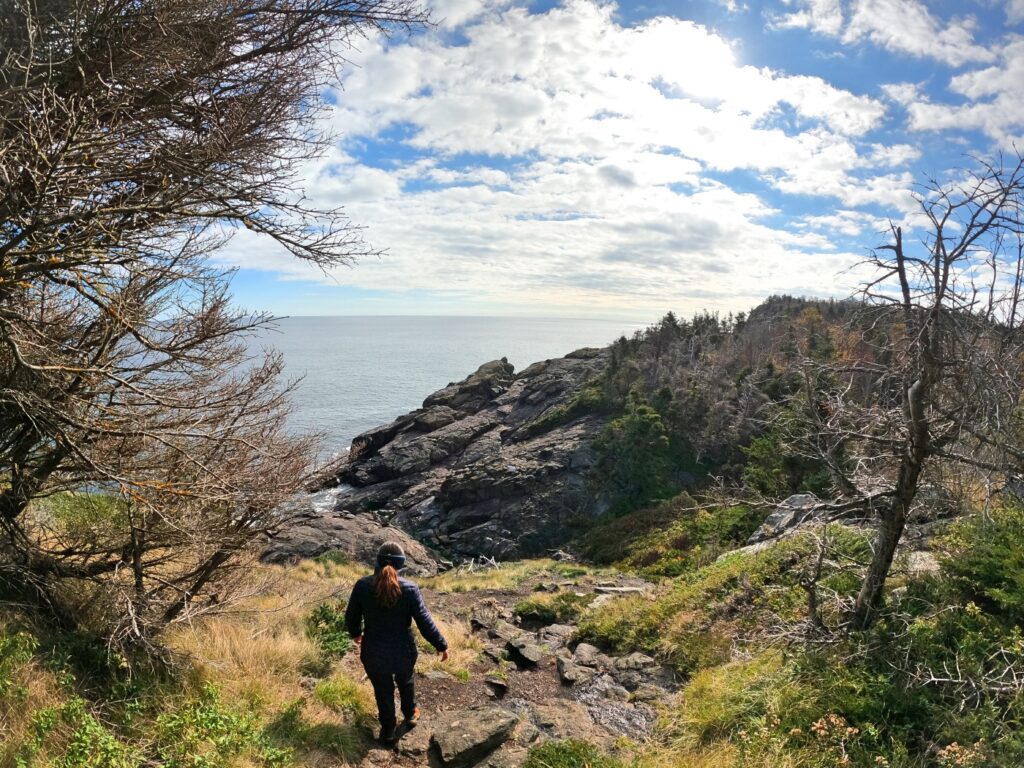 Hiking Monhegan Maine Cliff Trail