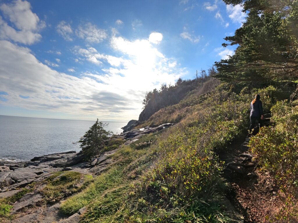 Hiking Monhegan Maine Cliff Trail