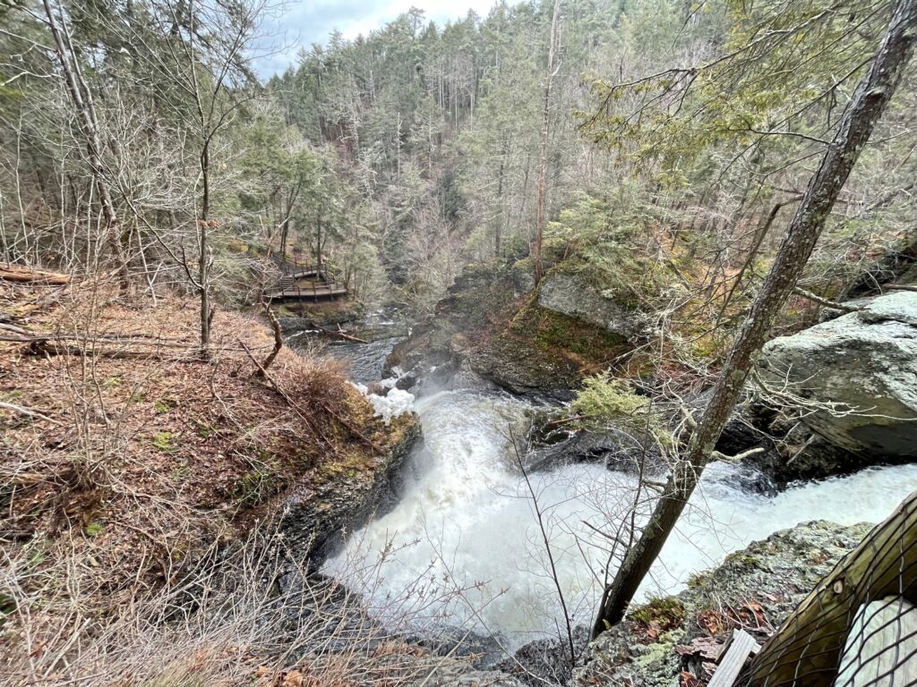 Hacker Falls, Cliff Trail and Raymondskill Falls Hiking Waterfalls in PA