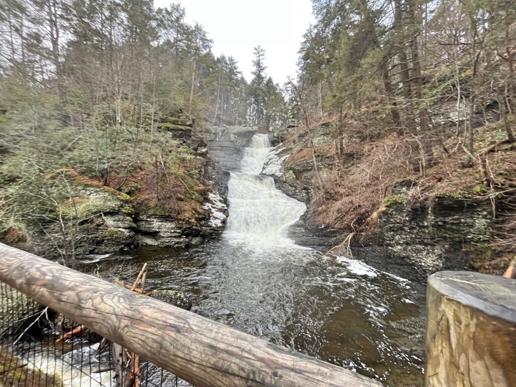 Hacker Falls, Cliff Trail and Raymondskill Falls Hiking Waterfalls in PA