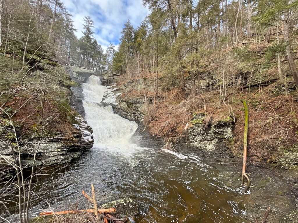Hacker Falls, Cliff Trail and Raymondskill Falls Hiking Waterfalls in PA